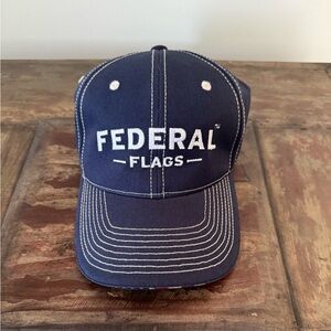 Federal‎ Flags navy blue adjustable baseball cap hat unisex  men’s OS